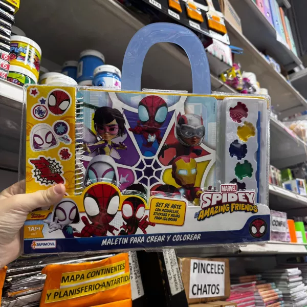 Blister Acuarelas Mega Color Spiderman