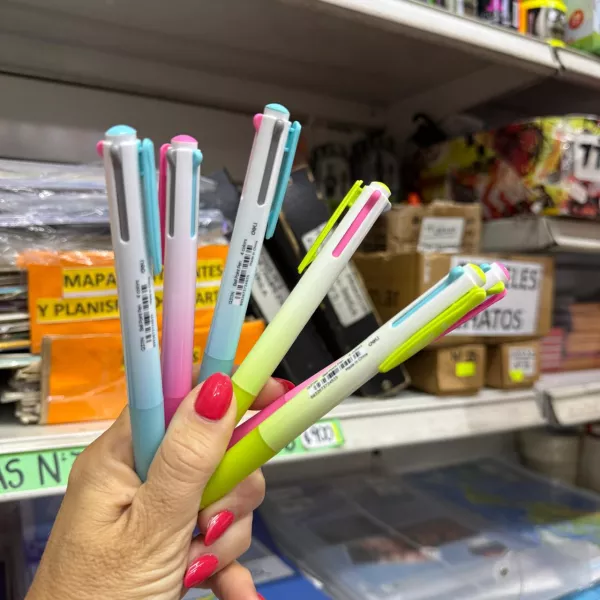 Bolígrafo Deli 4 colores