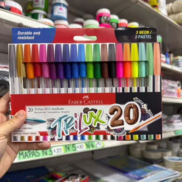 Bolígrafos Faber Castell Trillux x20