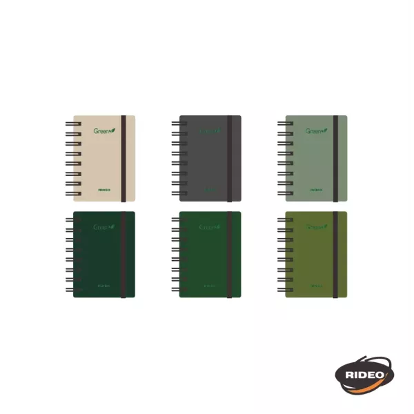 Libreta A7 Rideo Green