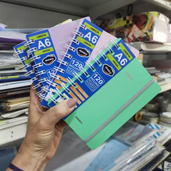 Libreta A6 Rideo Sunset x 120 hojas Rayado (S/V)