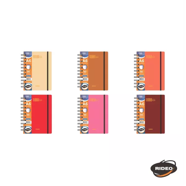 Libreta A6 Rideo Summer x 90 hojas Rayado