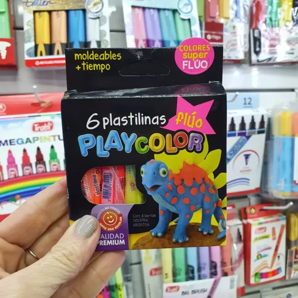 Plastilinas  Flúo x6 PlayColor