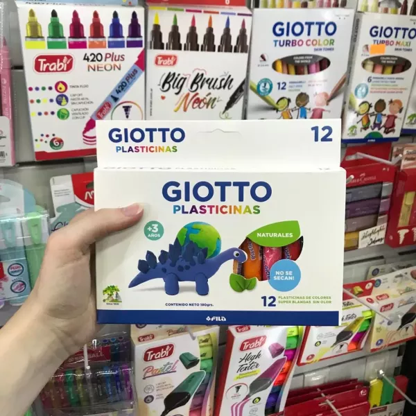 Plasticinas de colores Giotto x12