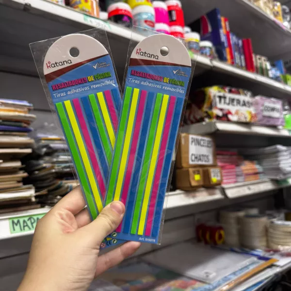 Notas adhesivas Tiras transparentes Fluo Katana