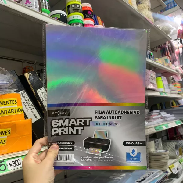 Papel Autoadhesivo Rexon A4 Holografico