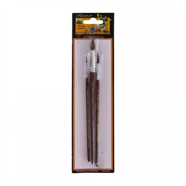Set Pinceles Redondos Lama