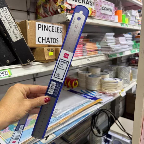 REGLA METALICA 30 CM  DELI/  PLANTEC