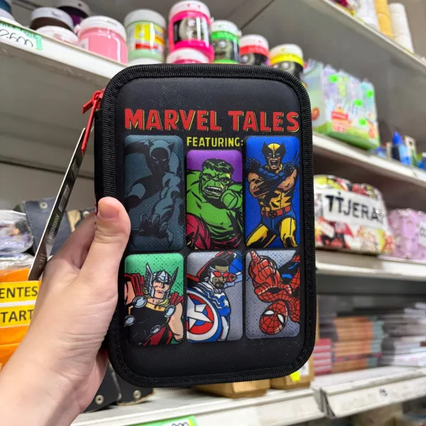 Cartuchera Mooving Textil 2 Piso Marvel 2026