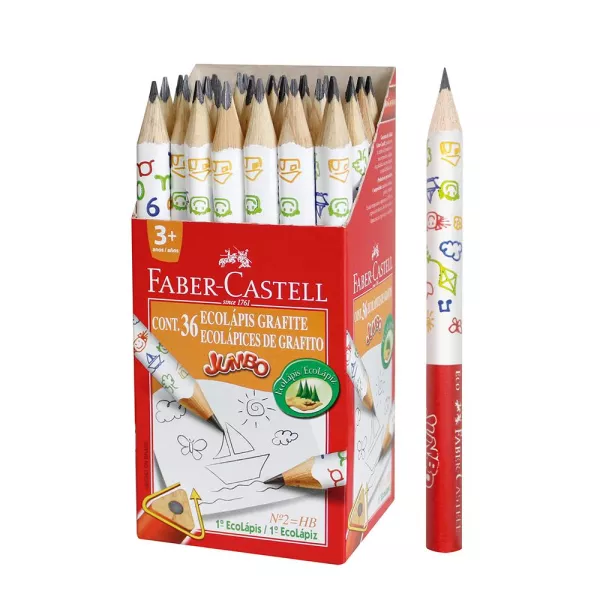 Lápiz Jumbo Negro HB FABER