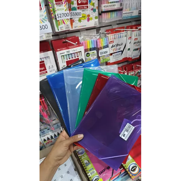 Sobre con elastico A5 Rideo