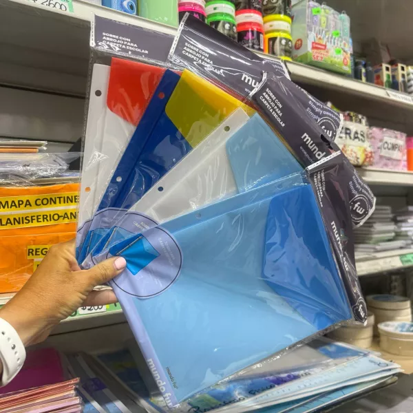 Sobre FW con Abrojo para Carpeta Escolar combinado