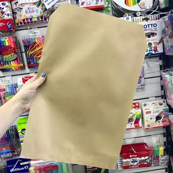 Sobre bolsa marrón 27x37