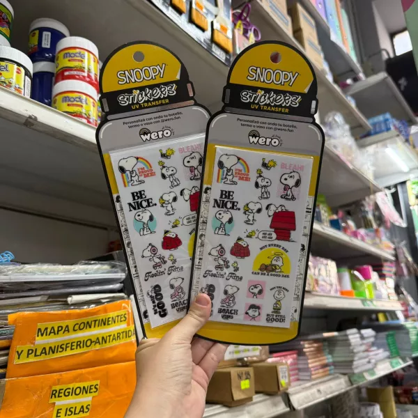 Stickers UV Transferibles Snoopy Wero