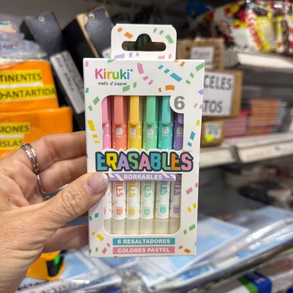 Resaltador borrable