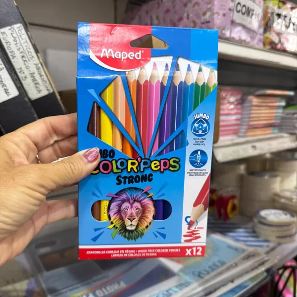 Lápices de colores Jumbo Maped Strong