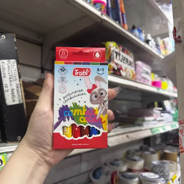 Marcadores Trabi Pinturón cambia color  x6