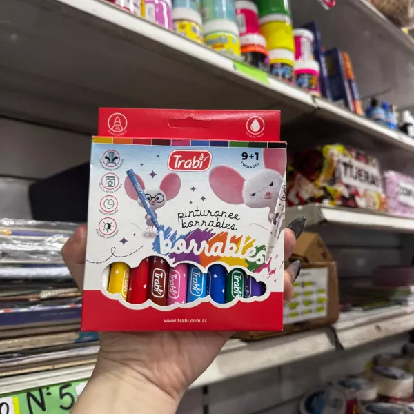 Marcadores Trabi Pinturón Borrable x10
