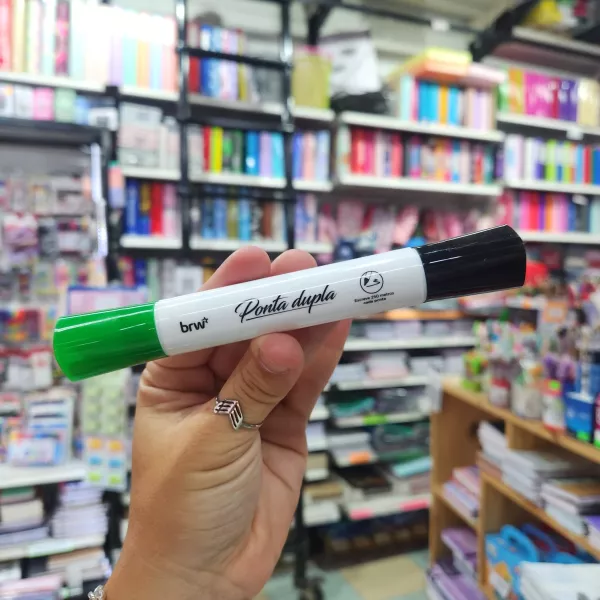 Marcador de pizarra blanca BRW doble punta