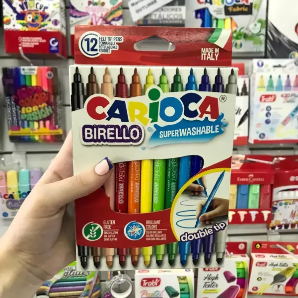 Marcadores Carioca Birello Doble Punta x12