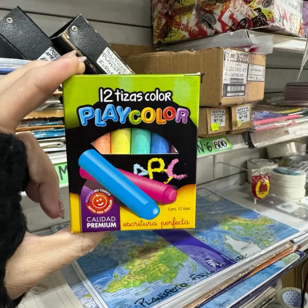 Tizas de color Playcolor x12