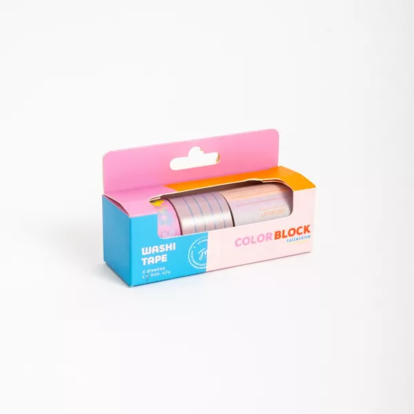 Set Washi Tapes FW Colorblock x4