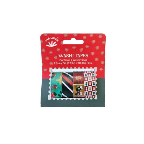 Set Washi Tapes x4 - Navidad