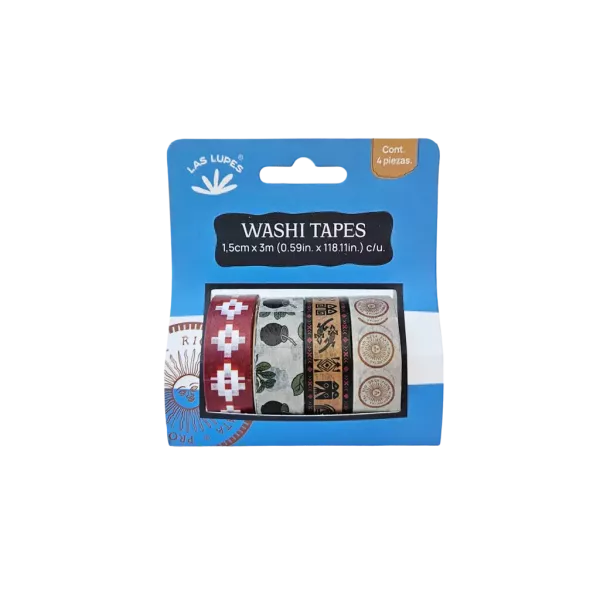 Set Washi Tapes x4 - Campo y Naturaleza