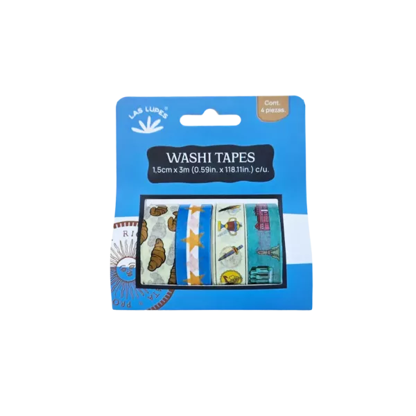 Set Washi Tapes x4 - Que lindo mi País