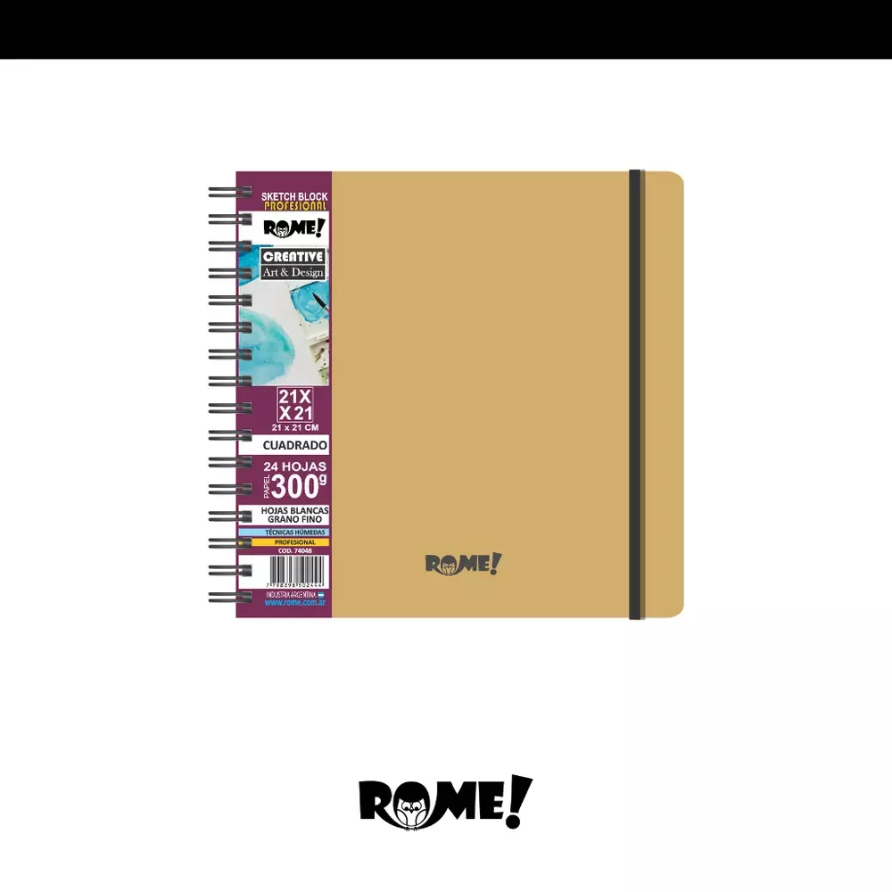 Block dibujo Rome Sketch Block para Acuarela 21*21