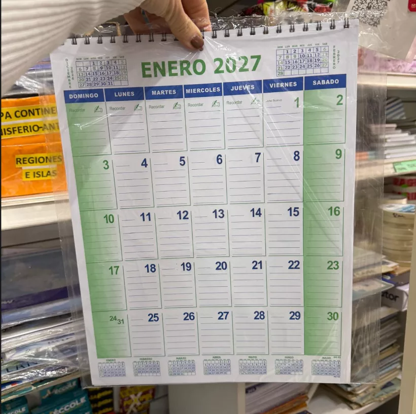 Calendario 2027 - AG - 31x40