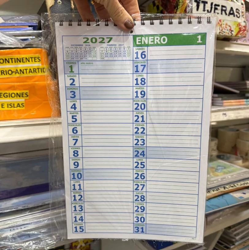 Calendario 2027 - AG - 22x35