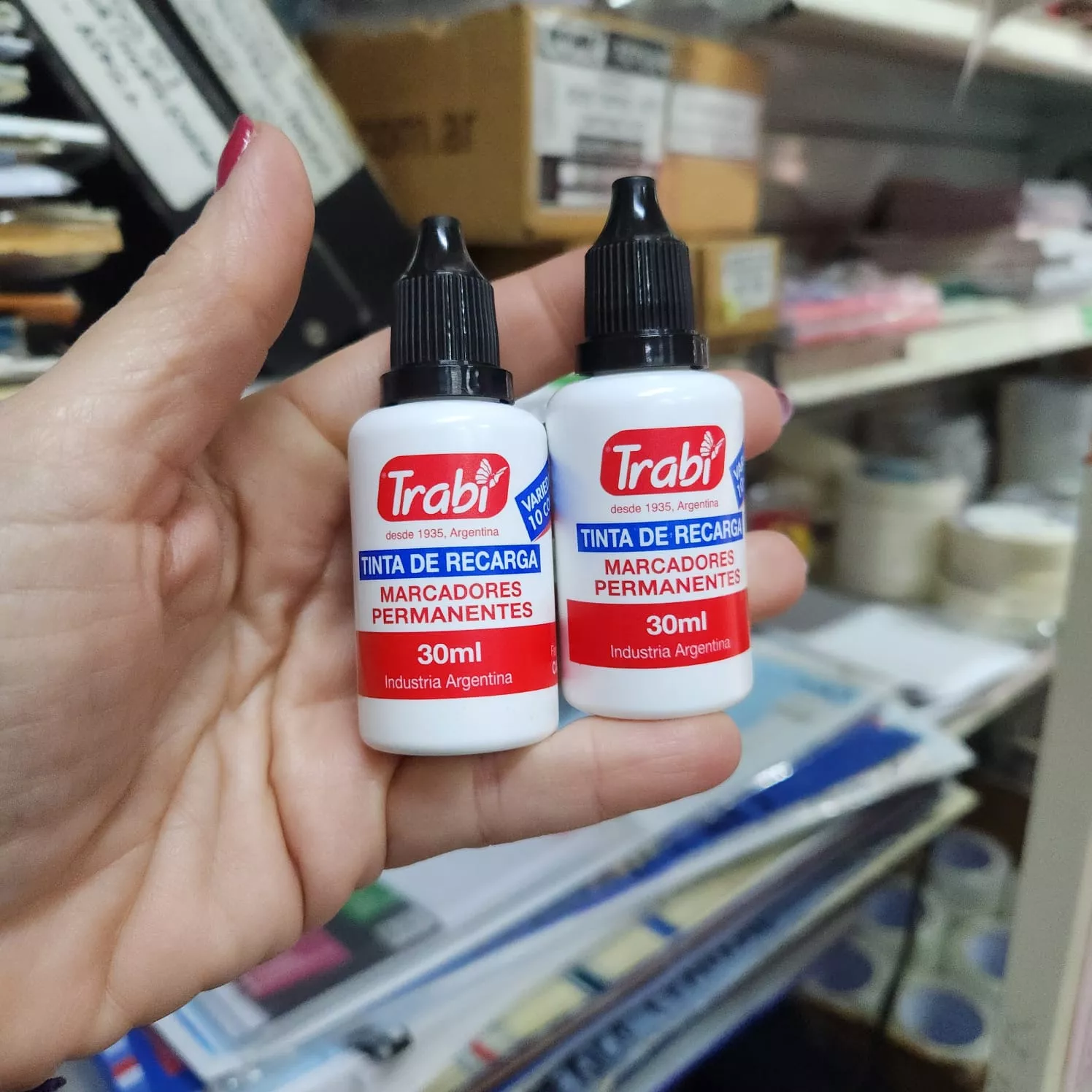 Tinta marcador permanente Negro