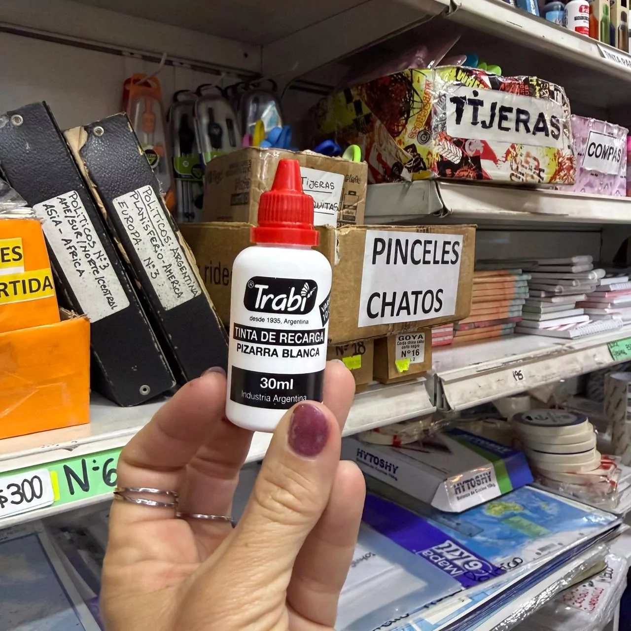 Tinta Marcador pizarra blanca Roja