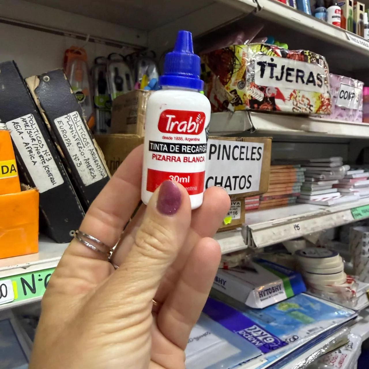 Tinta Marcador pizarra blanca Azul