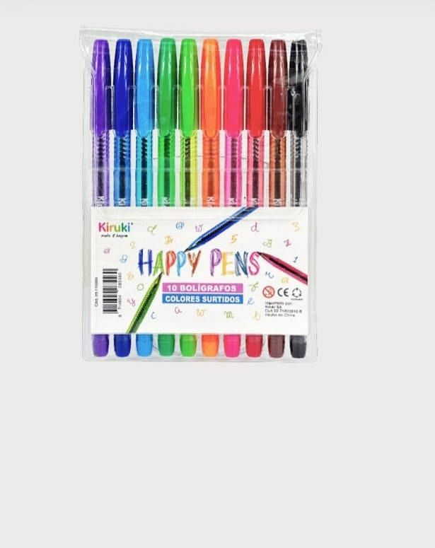 Boligrafos de Colores Kiruki x10
