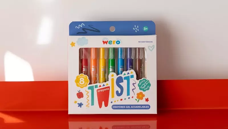 Crayones Gel Acuarelable Twist x8 Wero