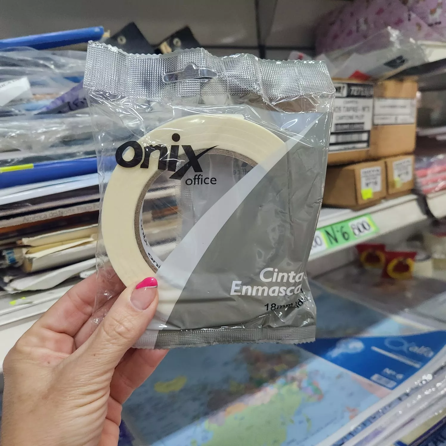 Cinta Adhe (CON DESCTO ) Papel Onix 18mm x 50m