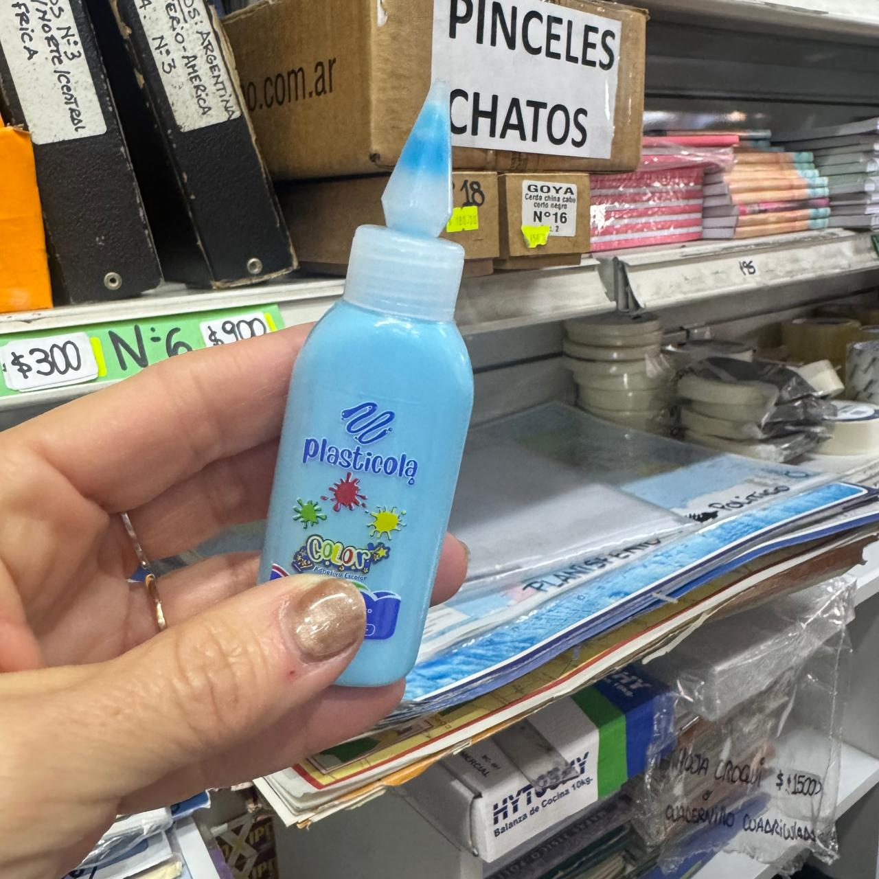 Plasticola Color 40g celeste