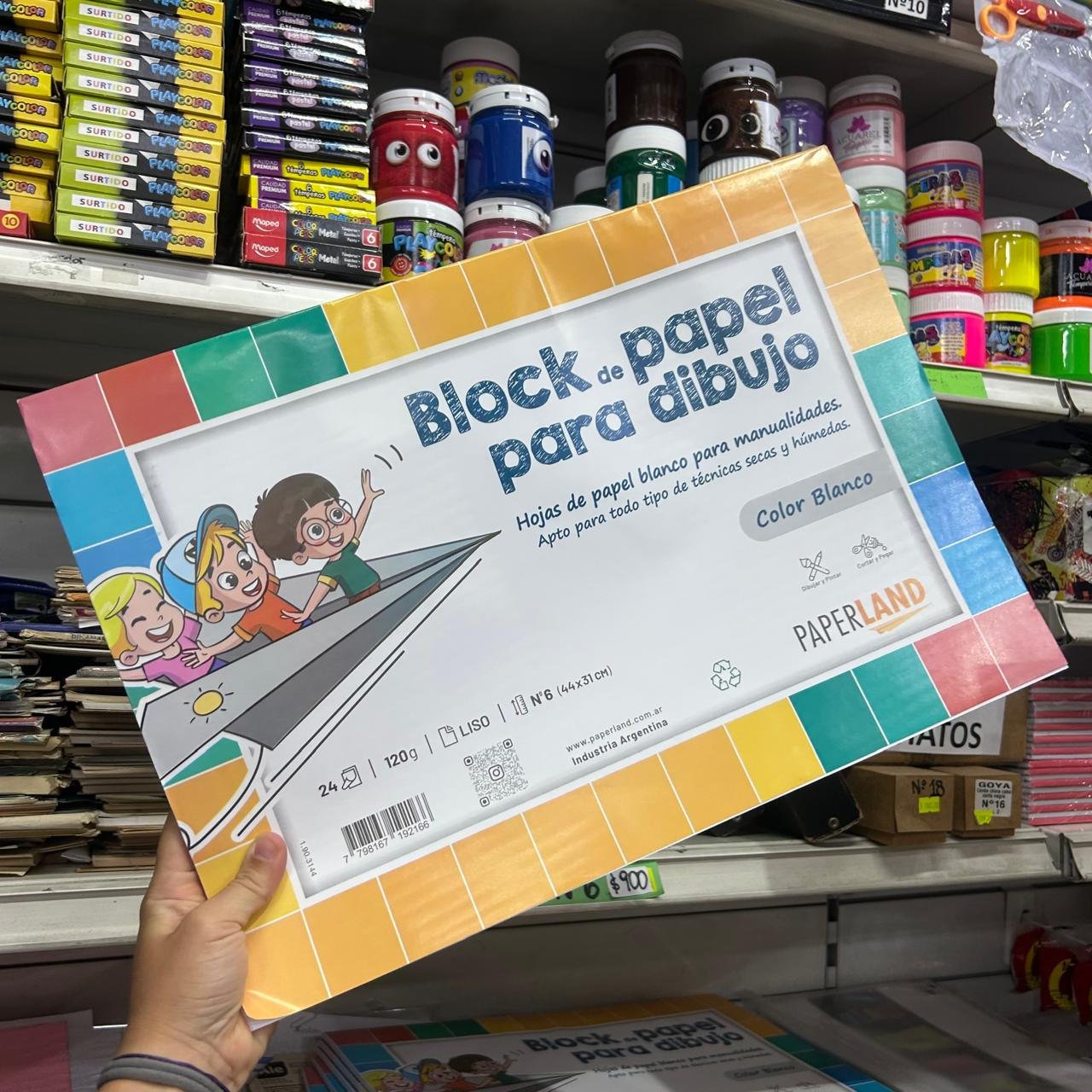 Block de Hojas PAPERLAND N°6 Blanco