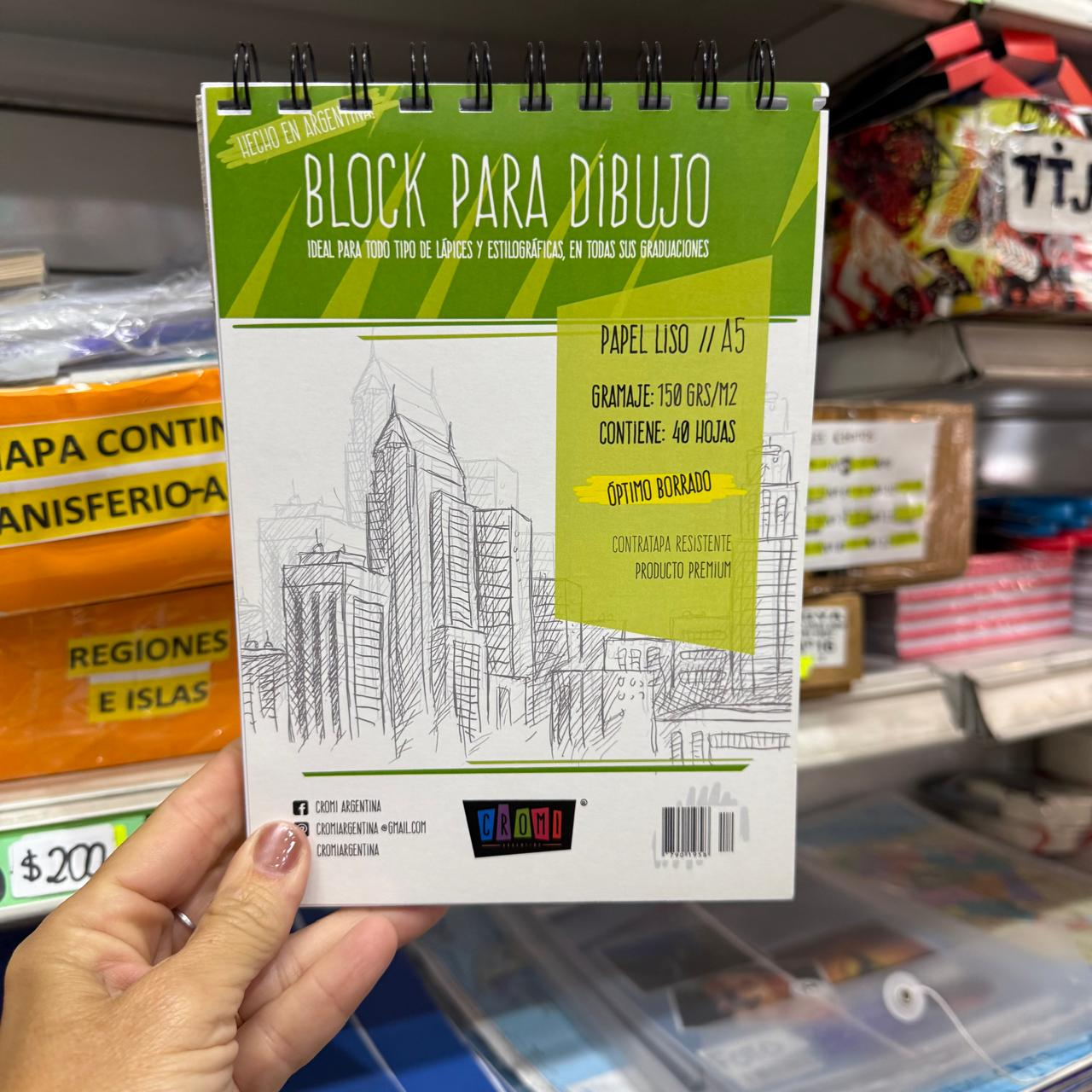 Block de dibujo Cromi A5  150  