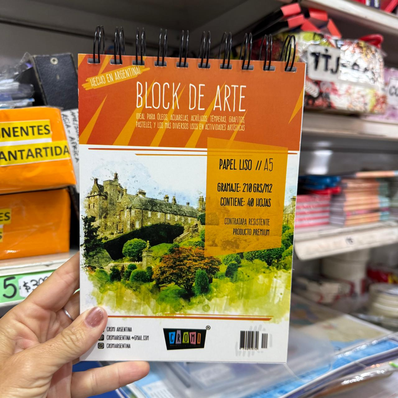 Block de dibujo Cromi A5 210 