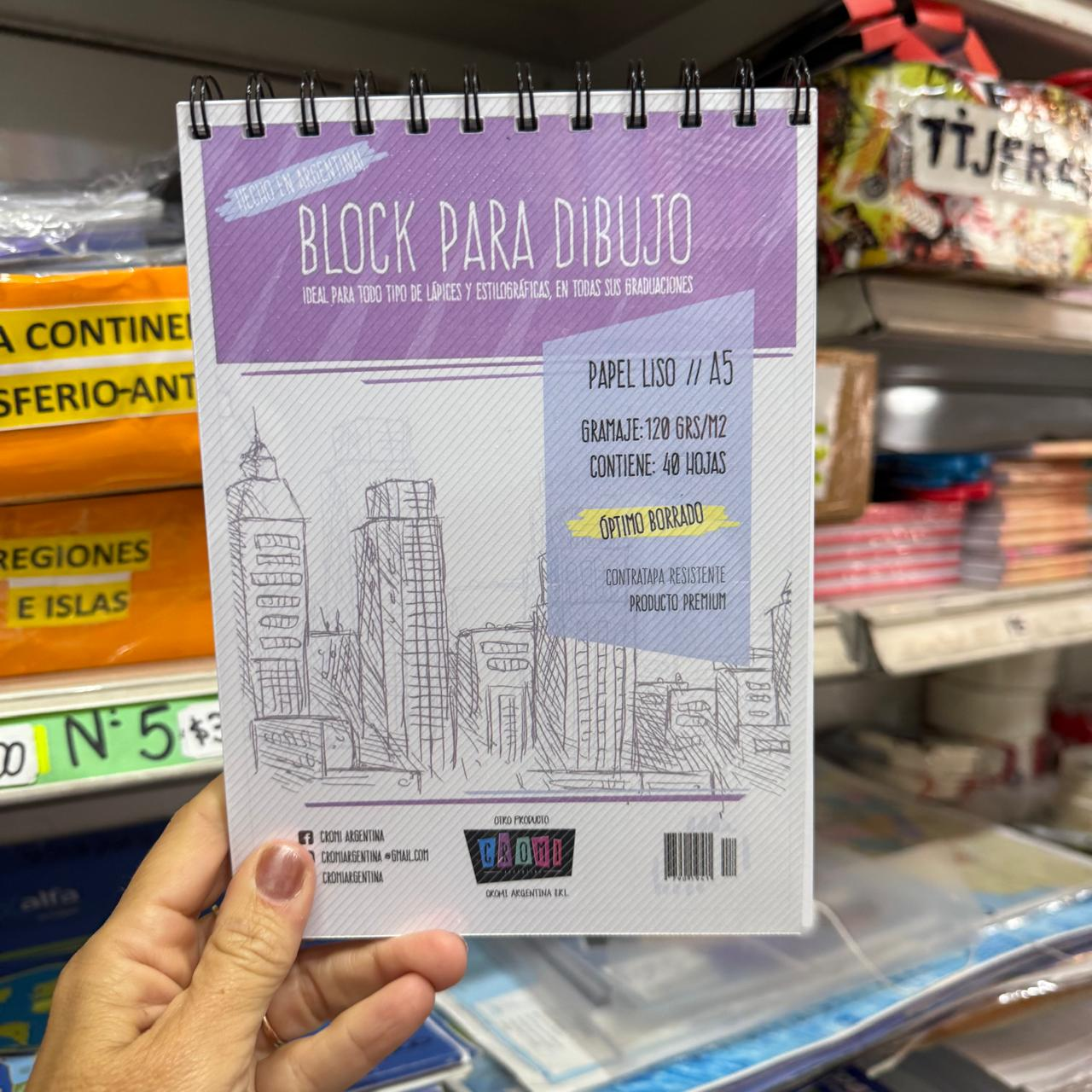 Block de dibujo Cromi A5  120 