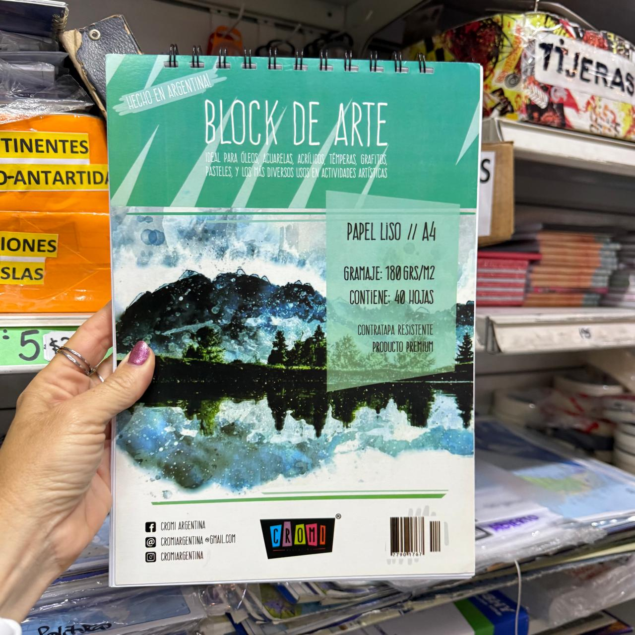 Block de dibujo Cromi A4 180 