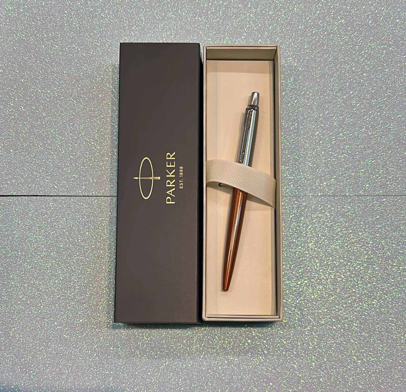 Bolígrafo Parker Jotter naranja metalizado