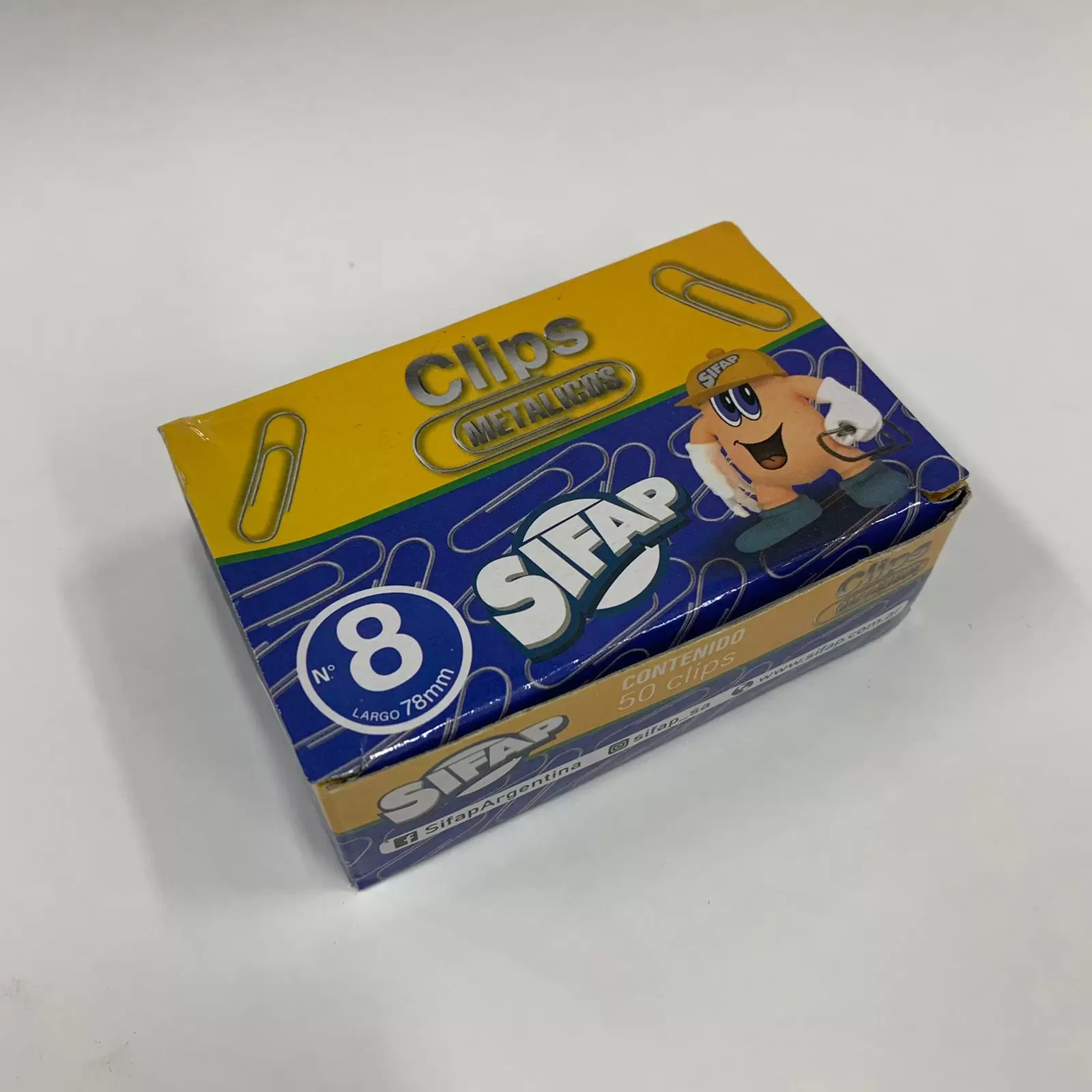 Clips metálicos Nº8 Sifap