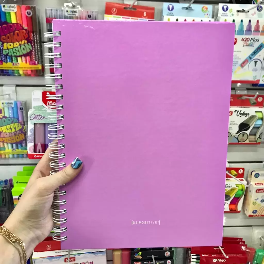 Cuaderno A4 Rayado Be Positive