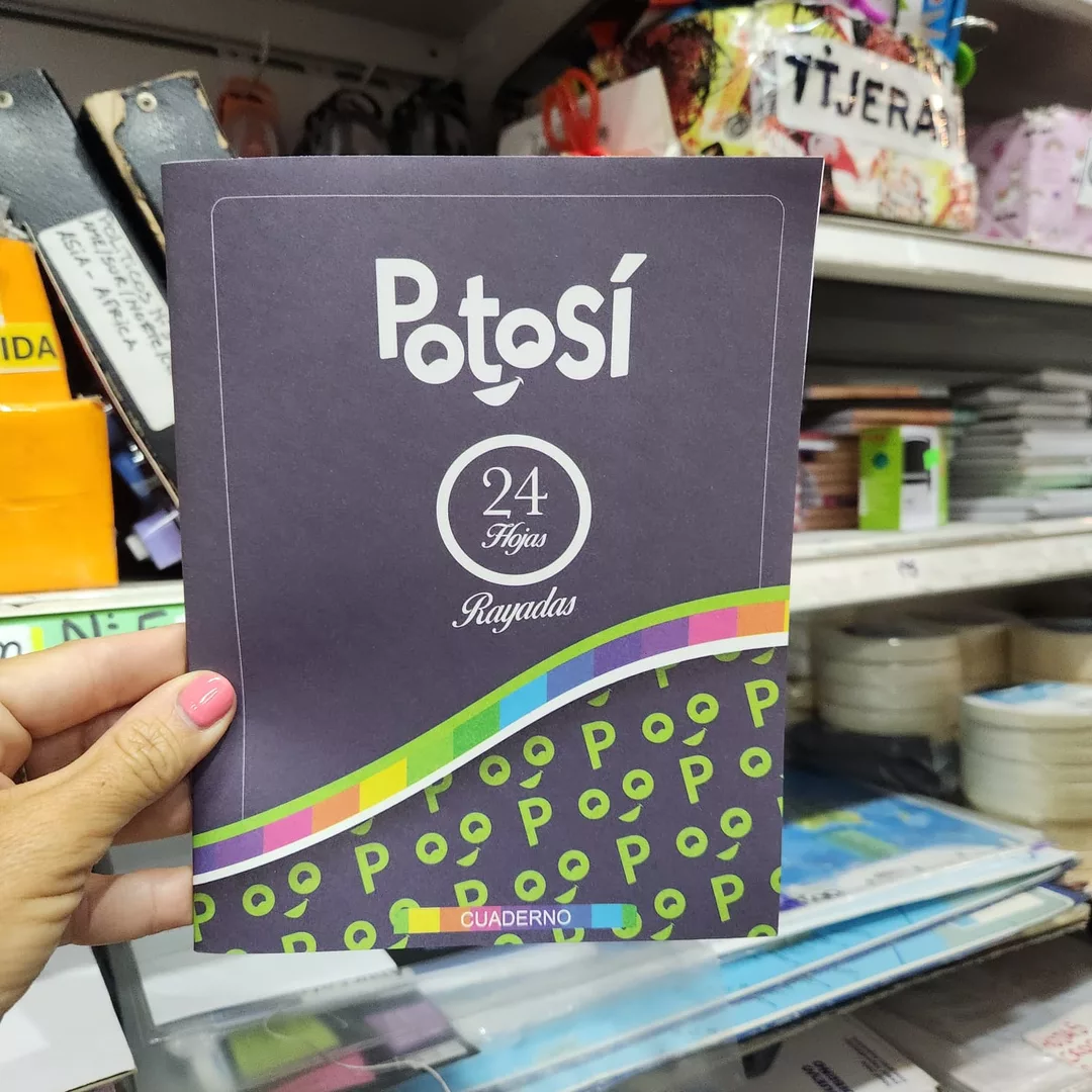 Cuaderno A5 Potosi Tapa blanda  x24 hojas