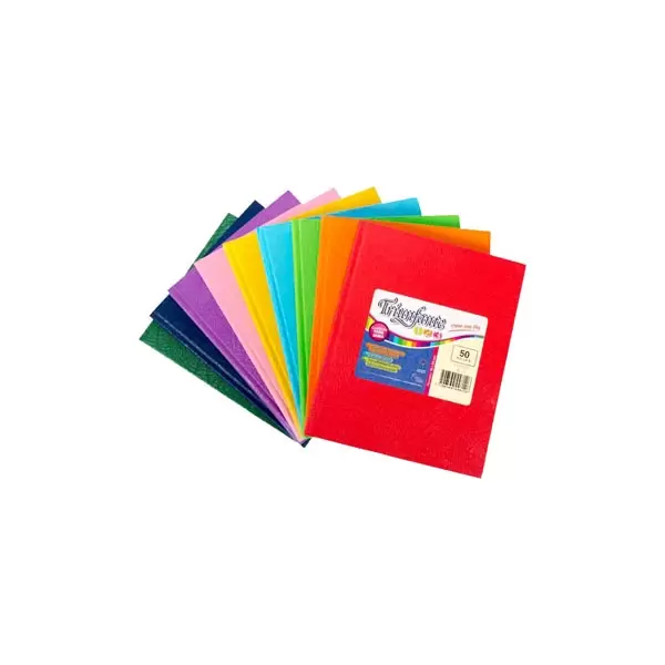 Cuaderno Escolar Triunfante Tapa dura x50 hojas Azul