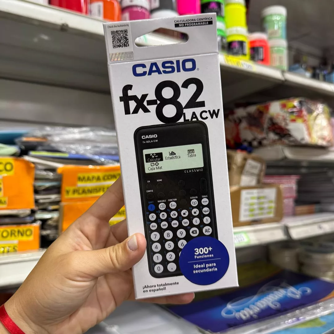 Calculadora Científica Casio LACW Negra 82 